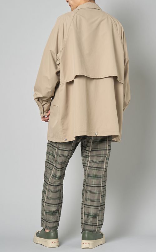 タフタ2wayスタンドカラーコート