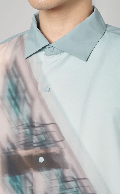 フェザースムースプリントシャツ