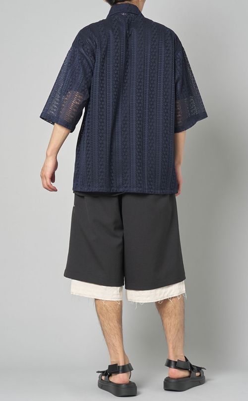 ショートスリーブレースシャツ