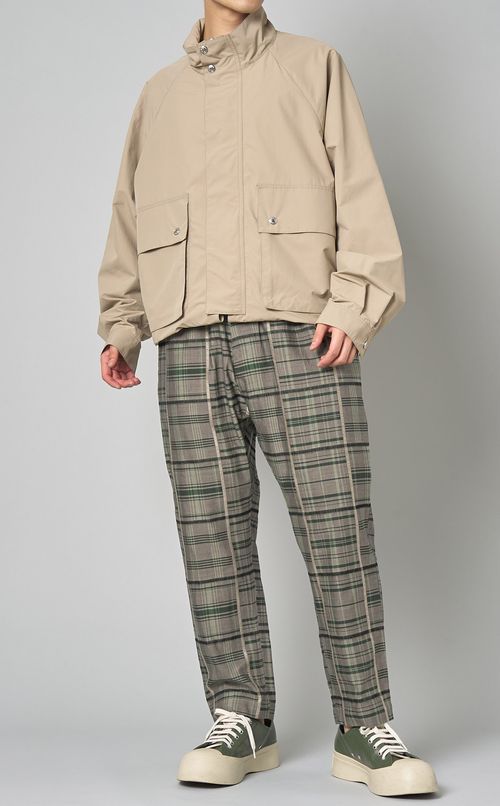 タフタ2wayスタンドカラーコート