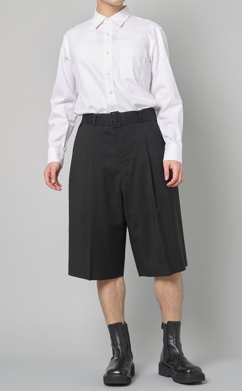 モヘアブレンドショートトラウザー