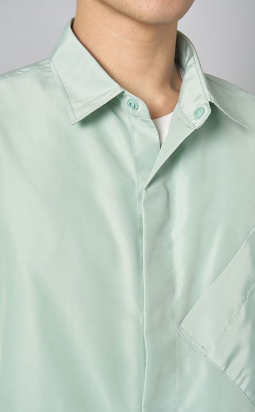 タッサーシャツジャケット