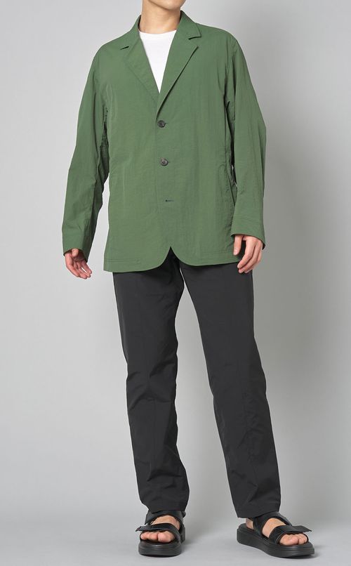 ナイロンラペルジャケット