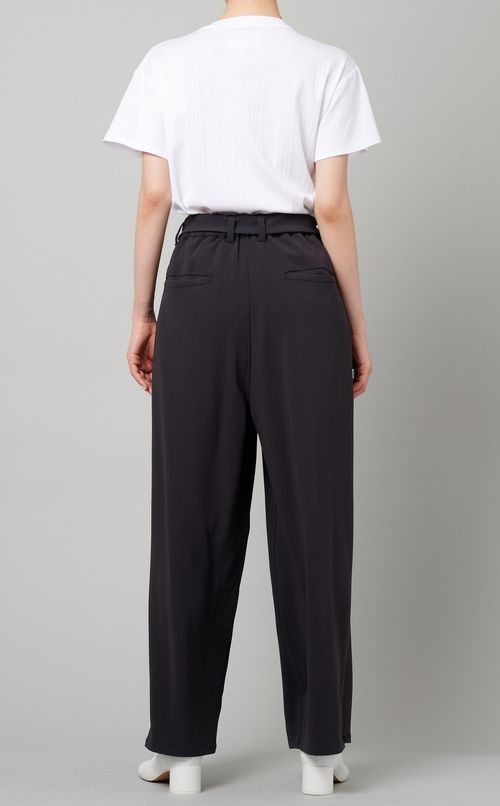ベルト付タックワイドパンツ