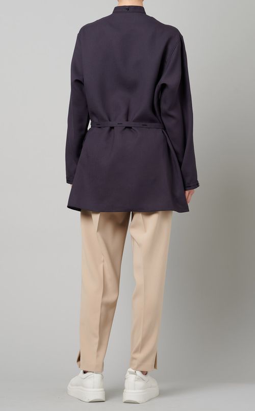 スタンドカラーシャツ