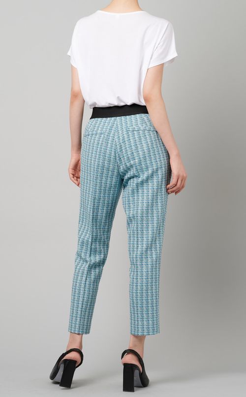 ツイードテーパードクロップドパンツ