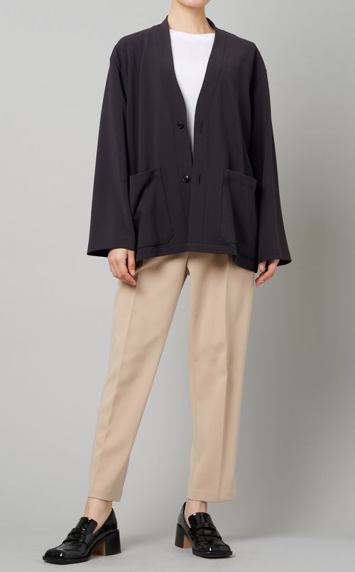 ノーカラーリラックスジャケット