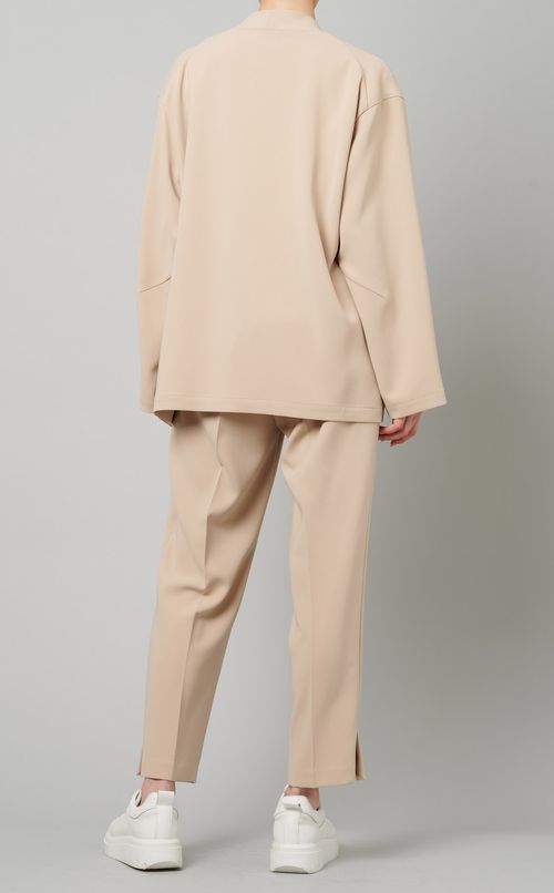 ノーカラーリラックスジャケット