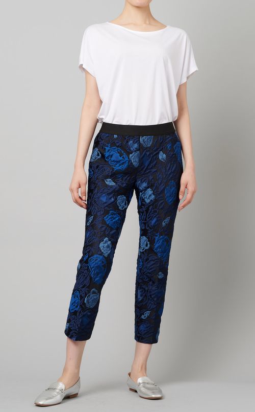 フラワージャガードパンツ