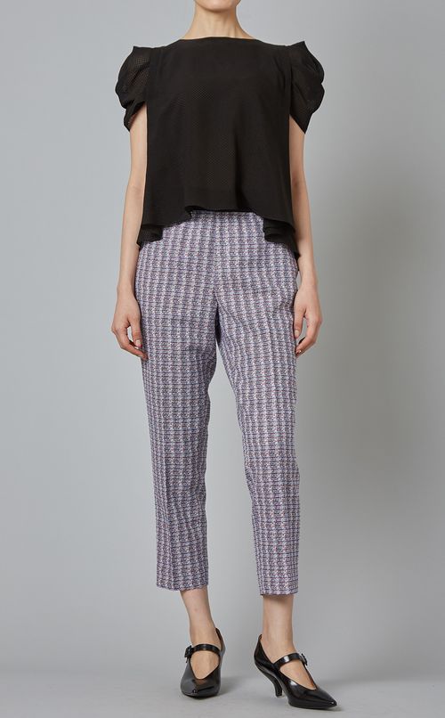 シルクオーガンジードットブラウス