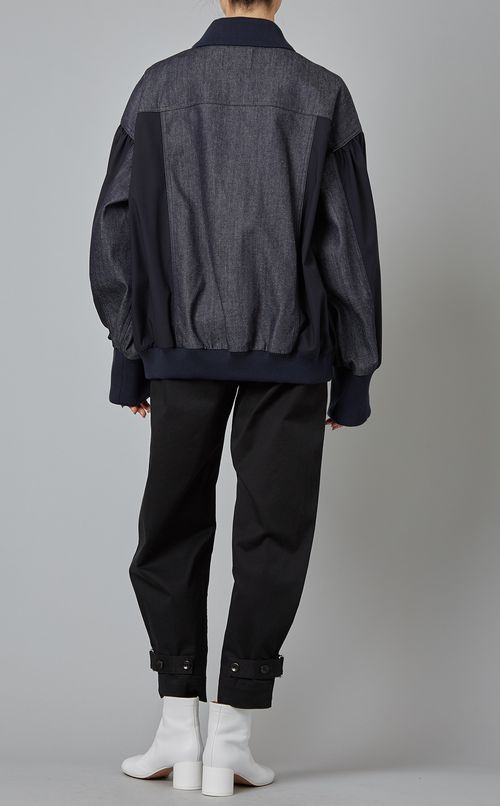 デニムコンビブルゾン