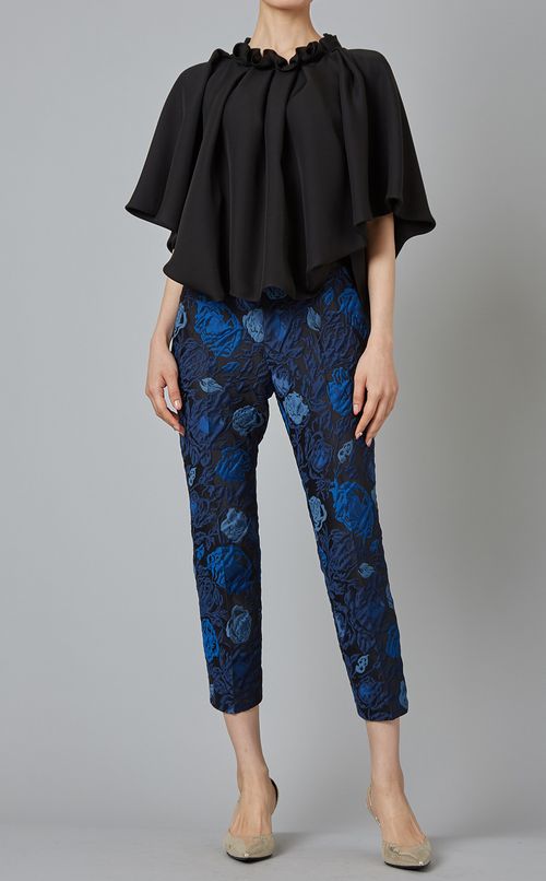 シルクジョーゼットギャザーブラウス