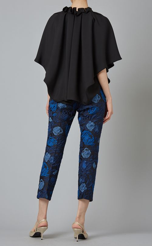 シルクジョーゼットギャザーブラウス