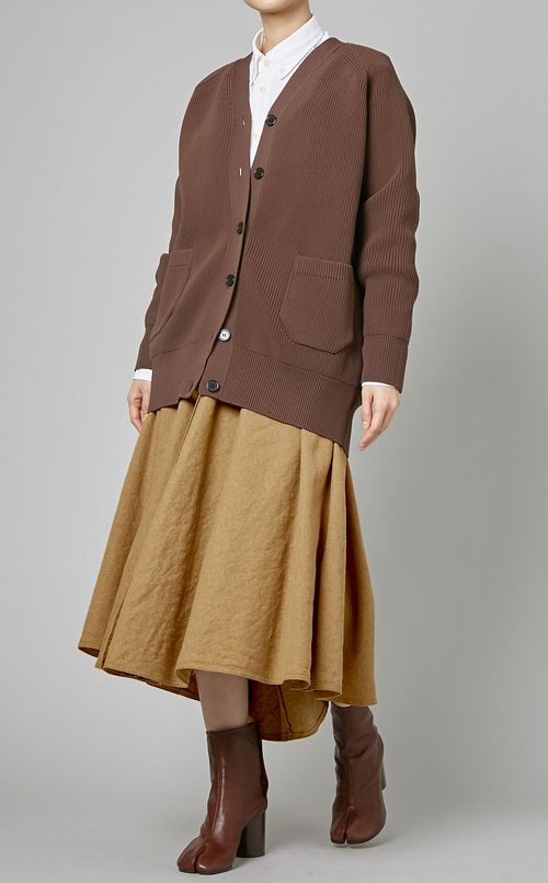 ウエス卜切替フロントボタンフレアスカー卜