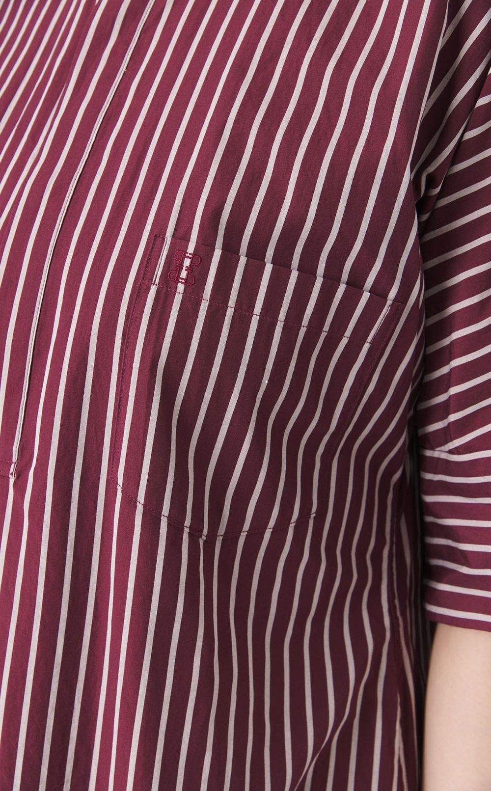 スキッパーオーバーシャツワンピース