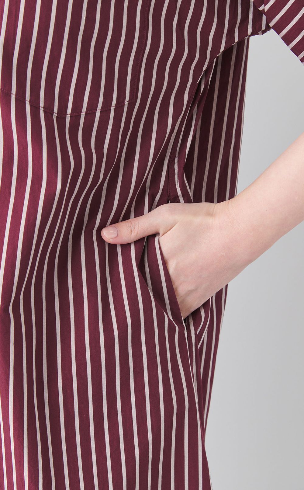 スキッパーオーバーシャツワンピース