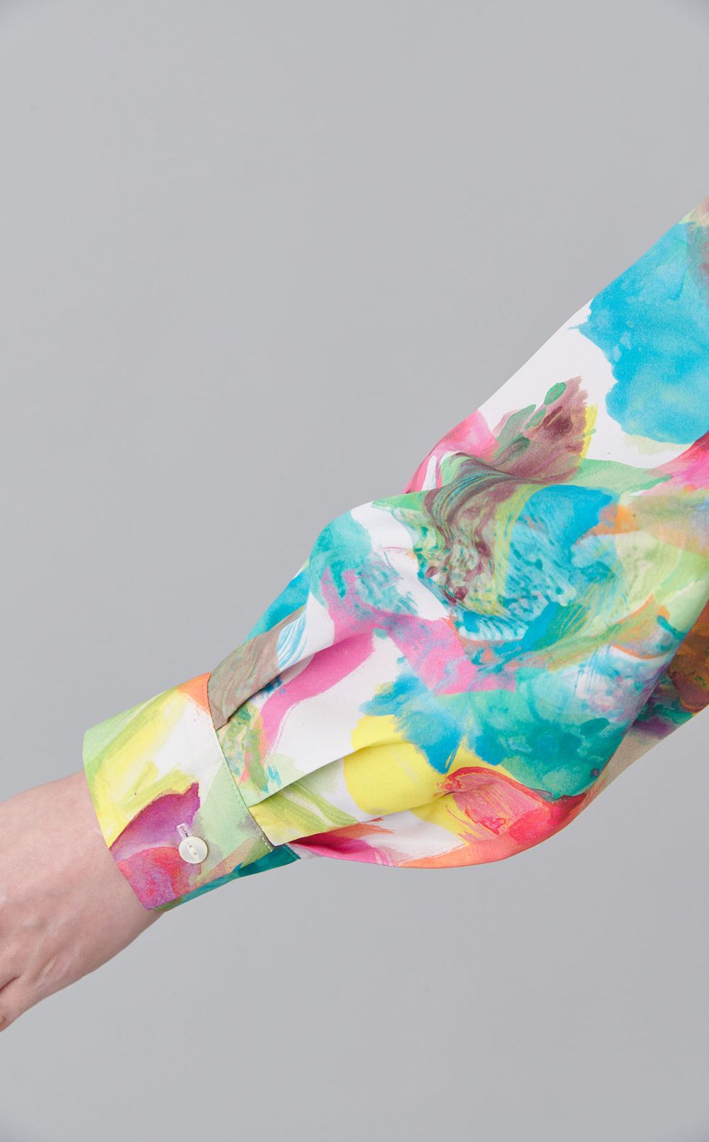 マルチカラークルーネックワンピース