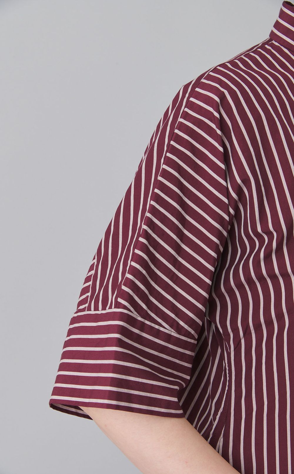 スキッパーオーバーシャツワンピース