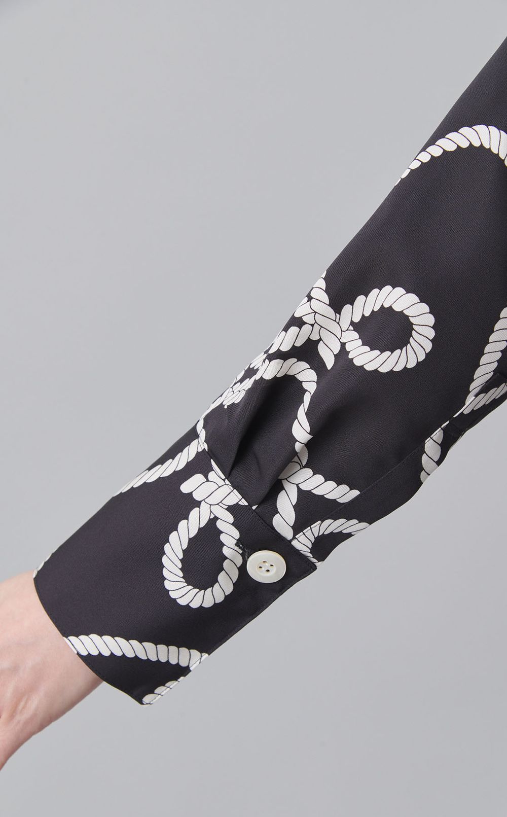 ロープ柄スキッパーワンピース