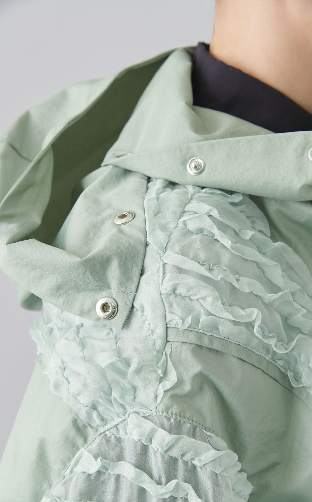 ラッフルシフォンブルゾン