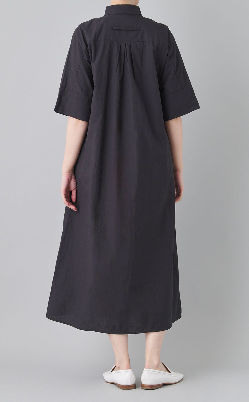 スキッパーオーバーシャツワンピース
