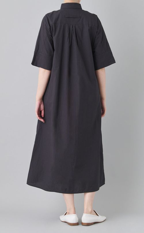 スキッパーオーバーシャツワンピース