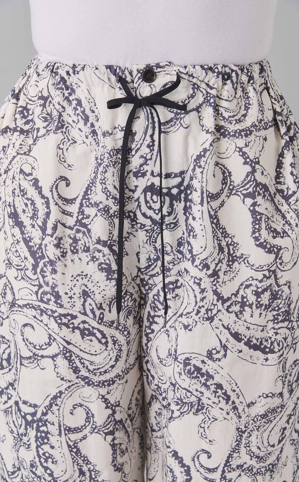 ペイズリープリントイージーパンツ