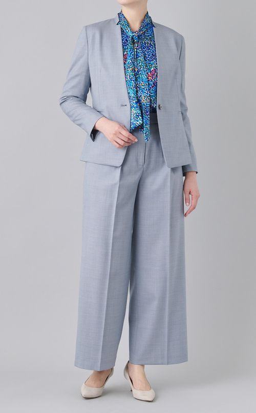 センタープレスワイドパンツ