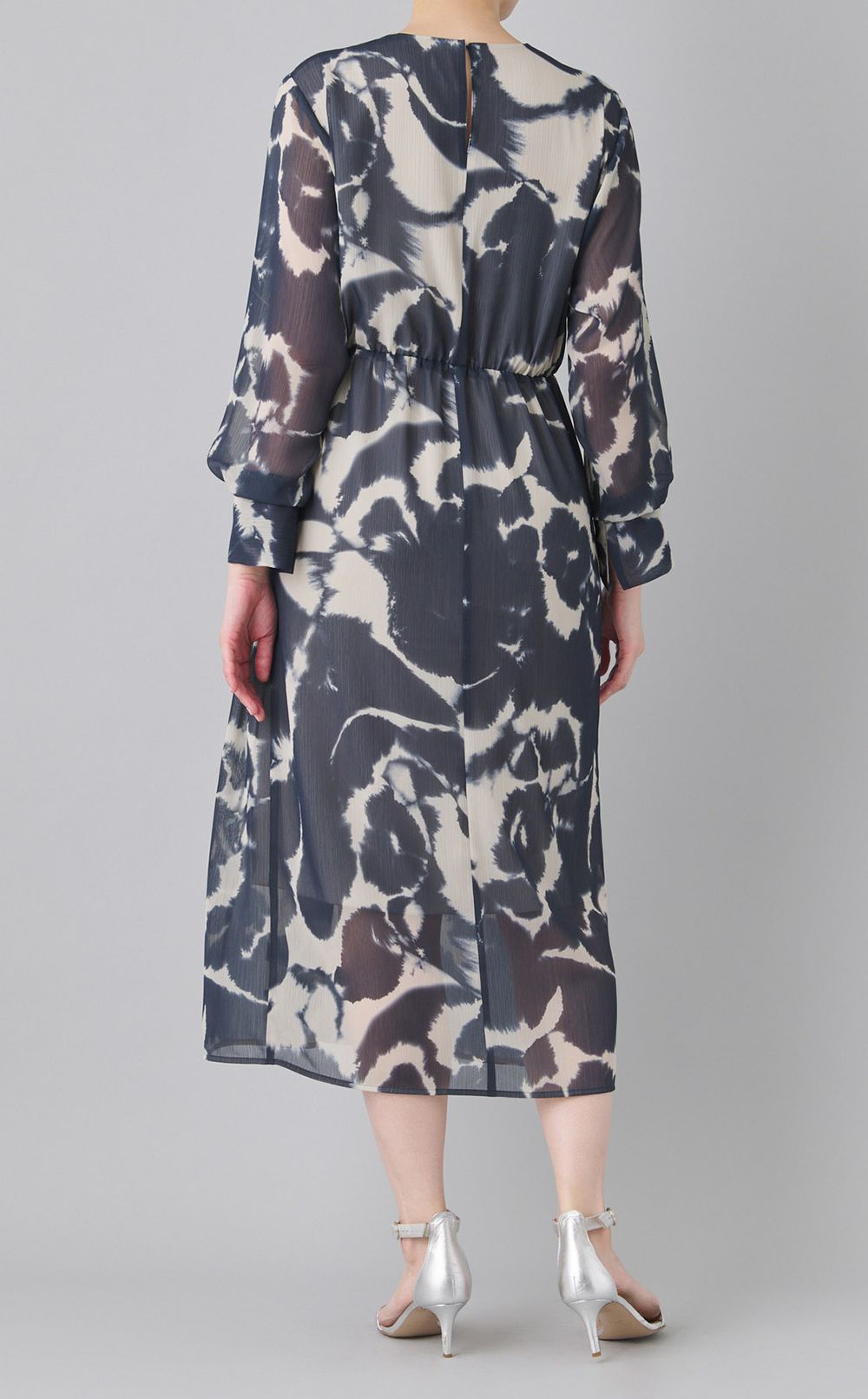 楊柳プリントワンピース