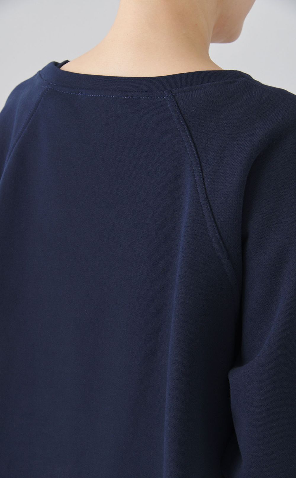 スウェット切替ロングワンピース