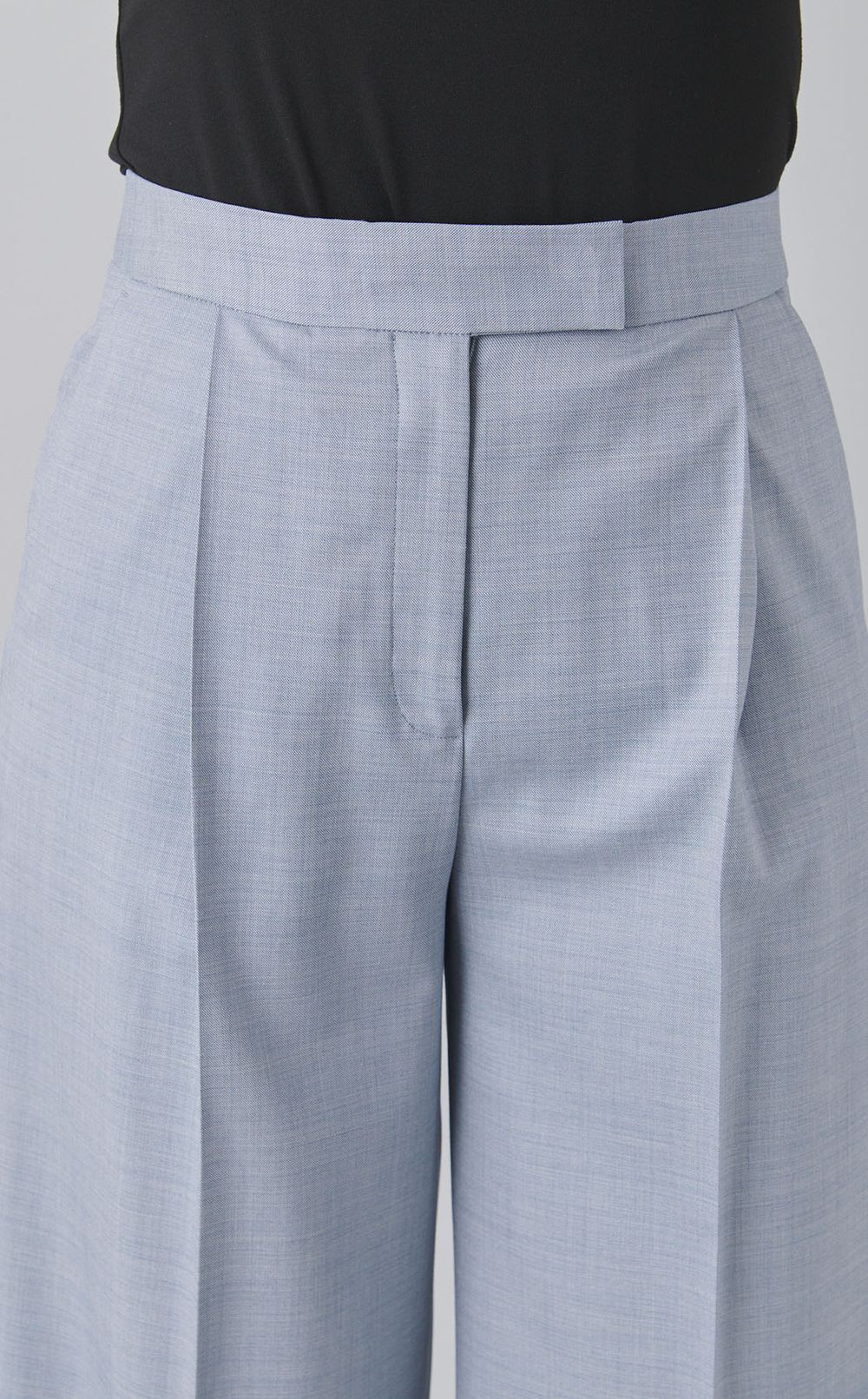 センタープレスワイドパンツ