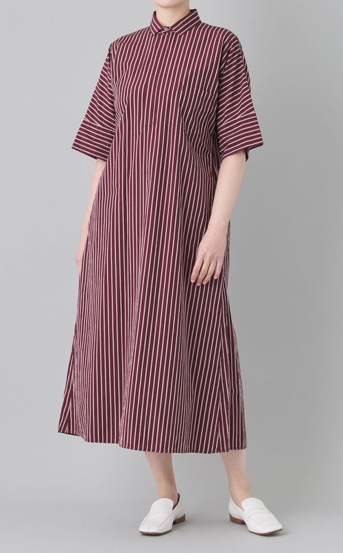 スキッパーオーバーシャツワンピース