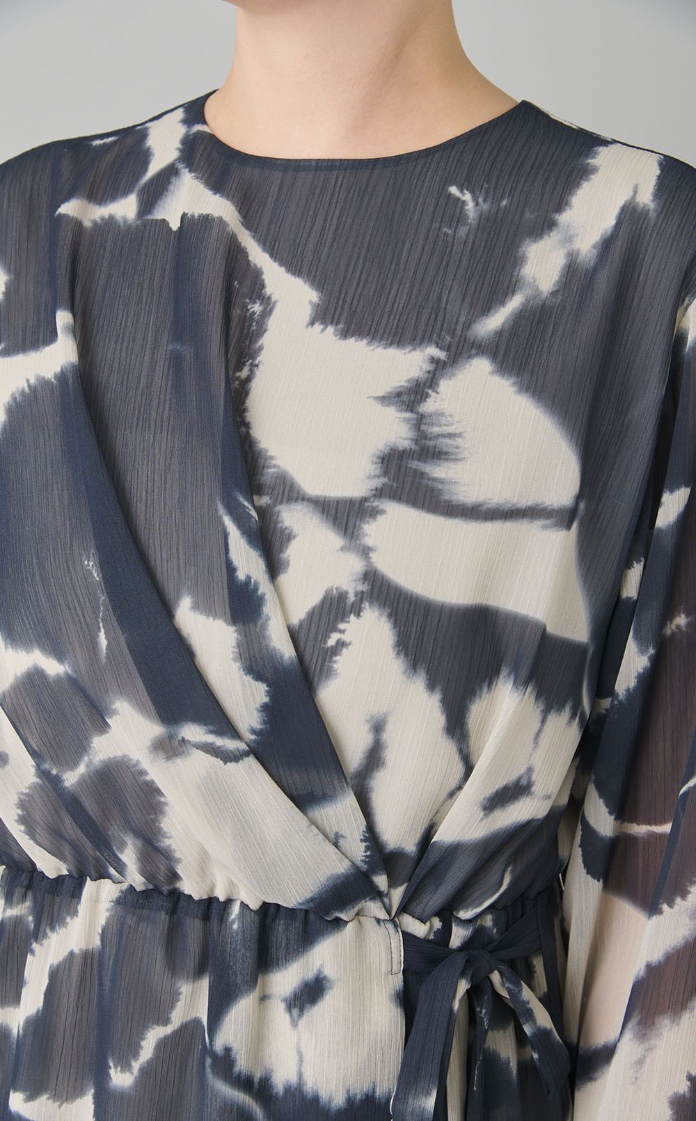 楊柳プリントワンピース