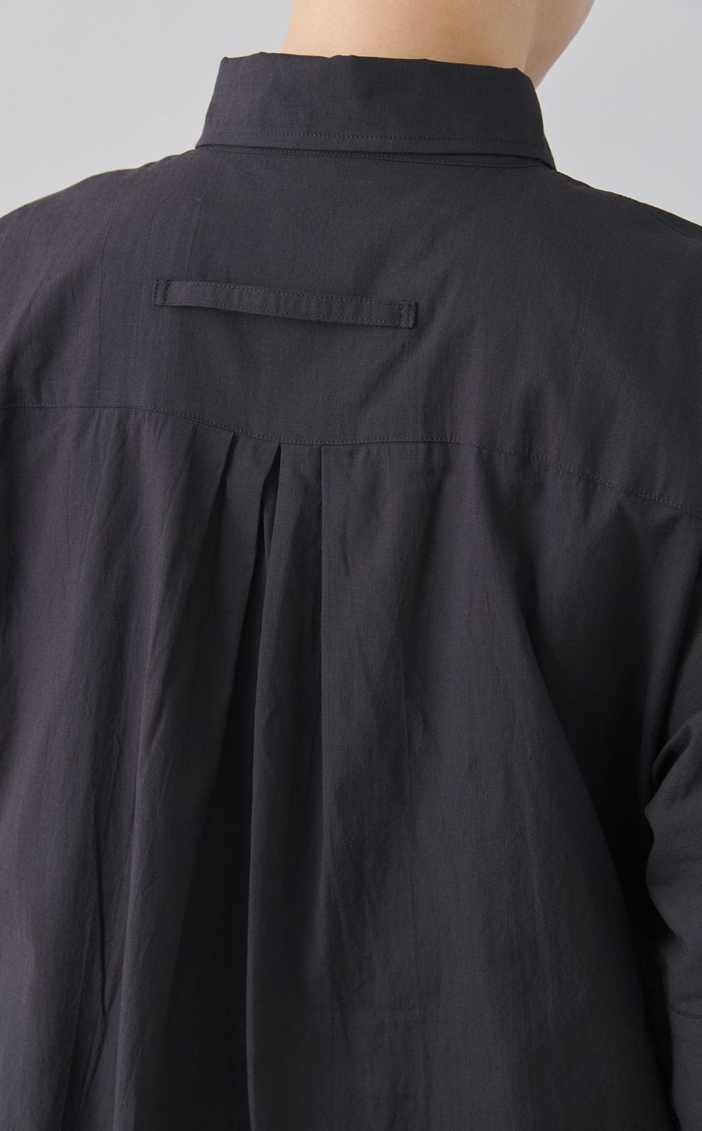 スキッパーオーバーシャツワンピース