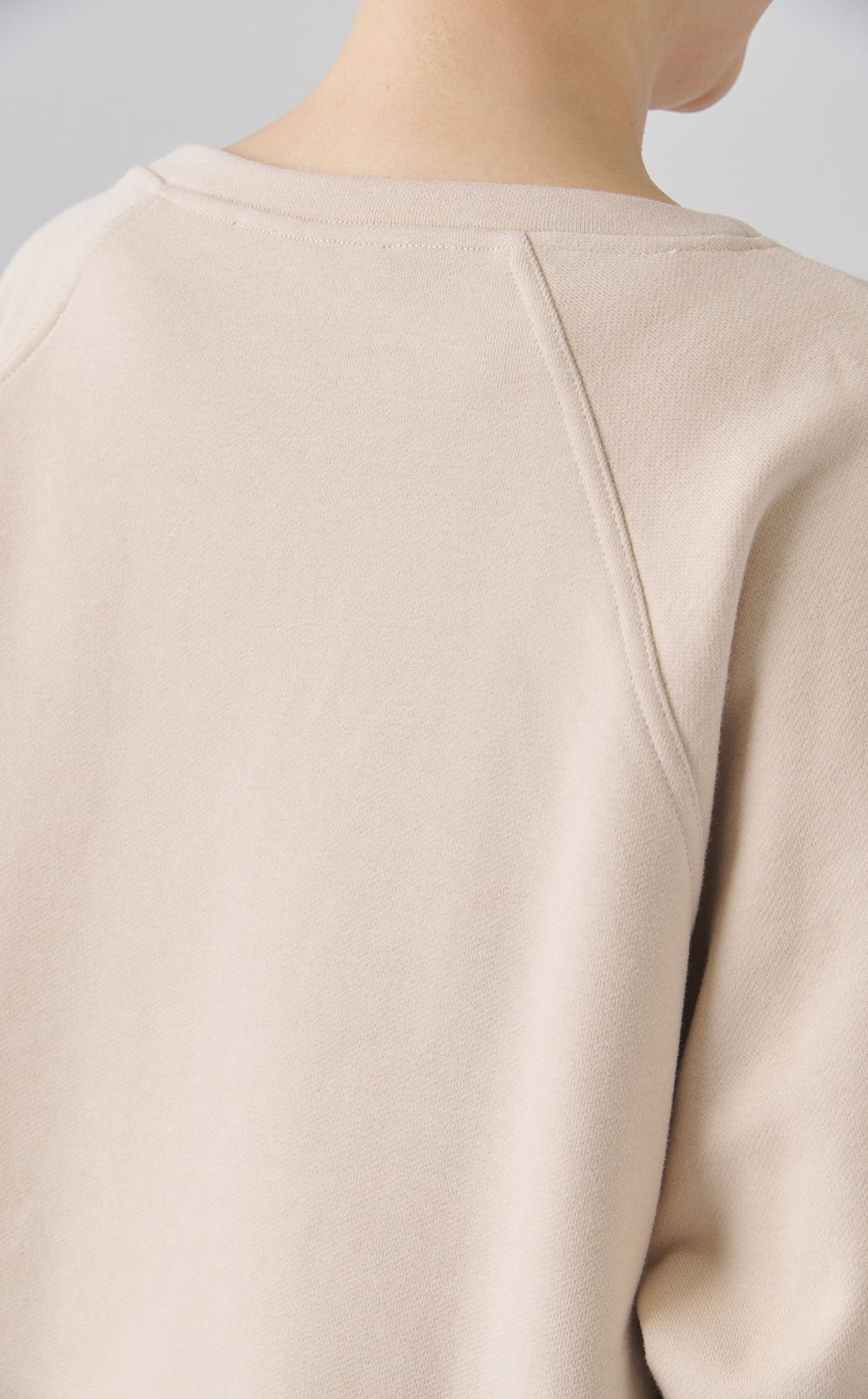 スウェット切替ロングワンピース