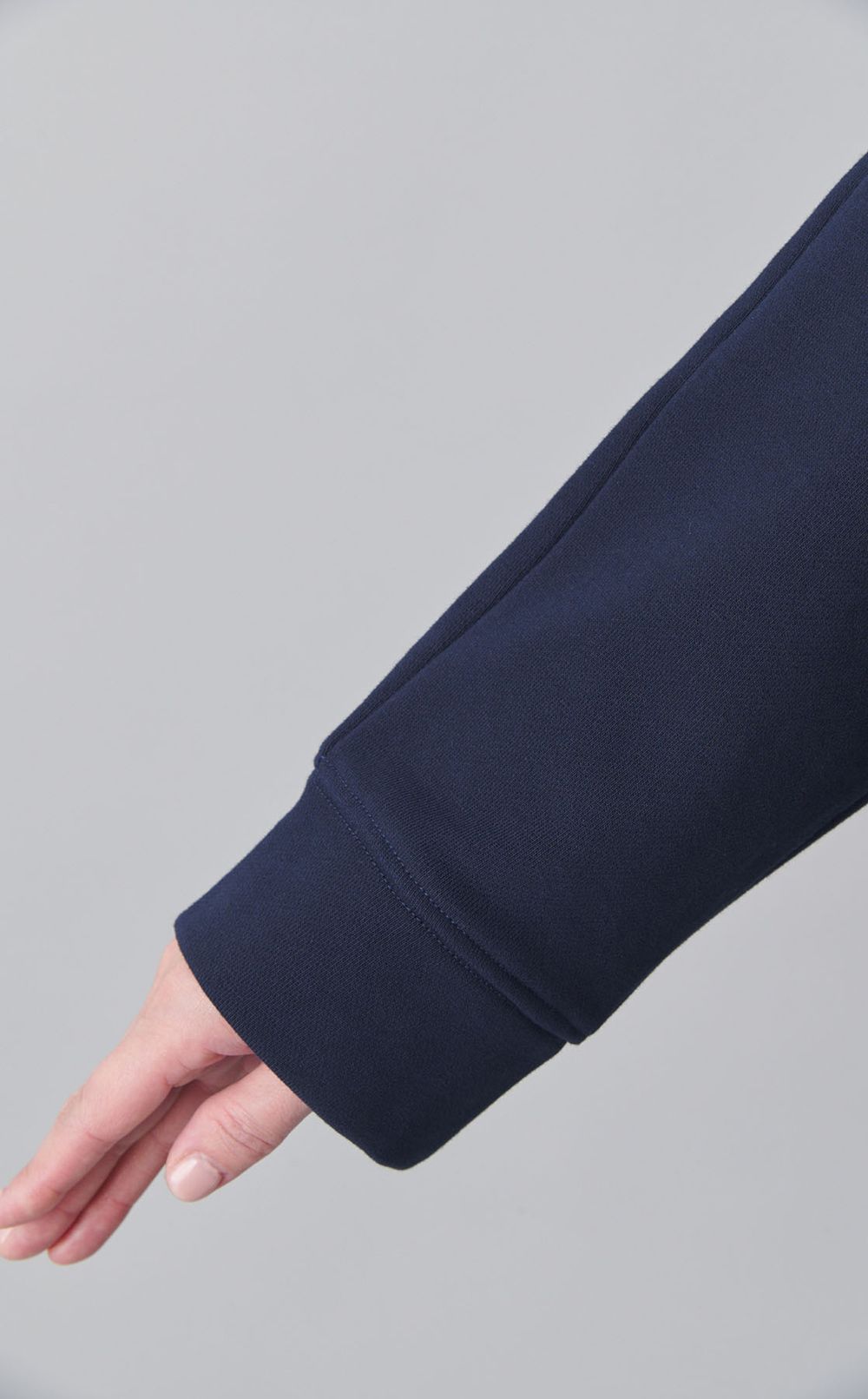 スウェット切替ロングワンピース