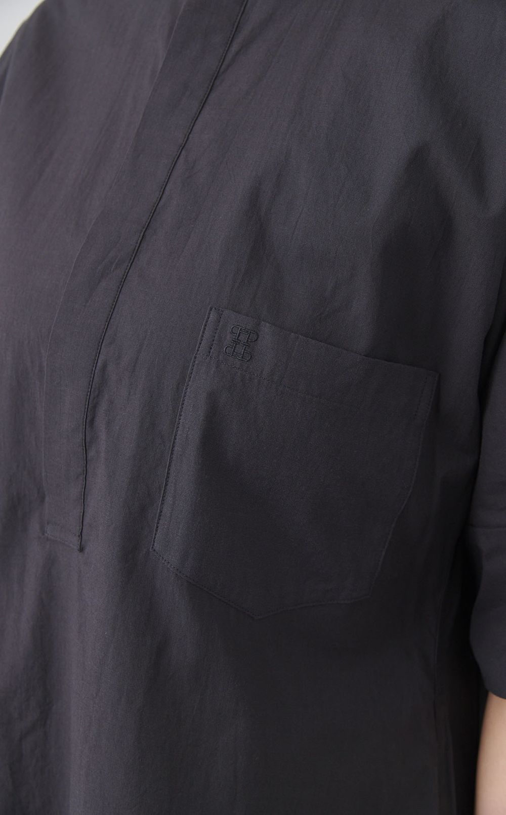 スキッパーオーバーシャツワンピース