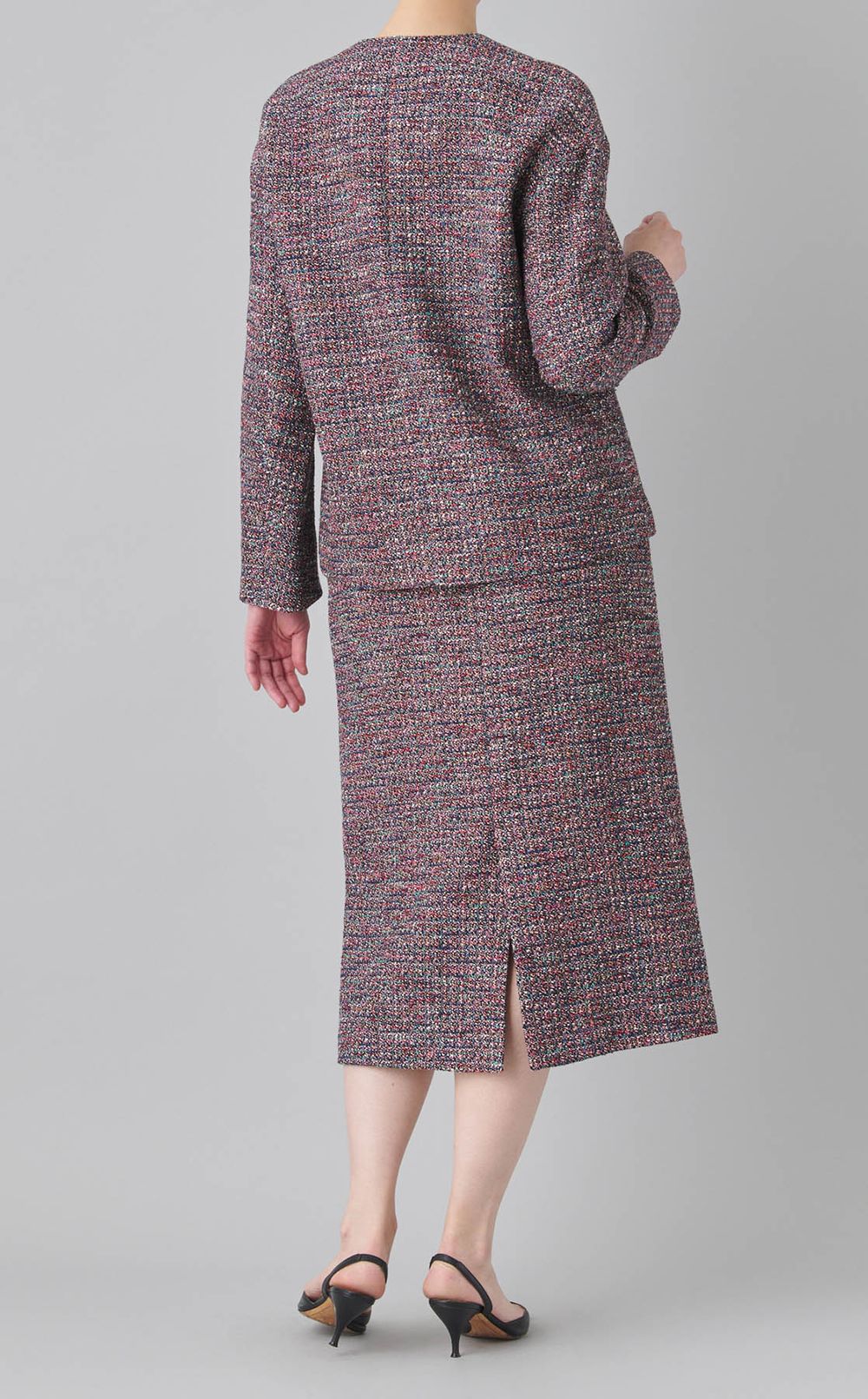 ツイードノーカラージャケット