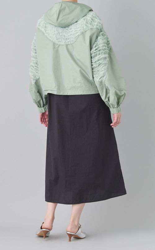 ラッフルシフォンブルゾン