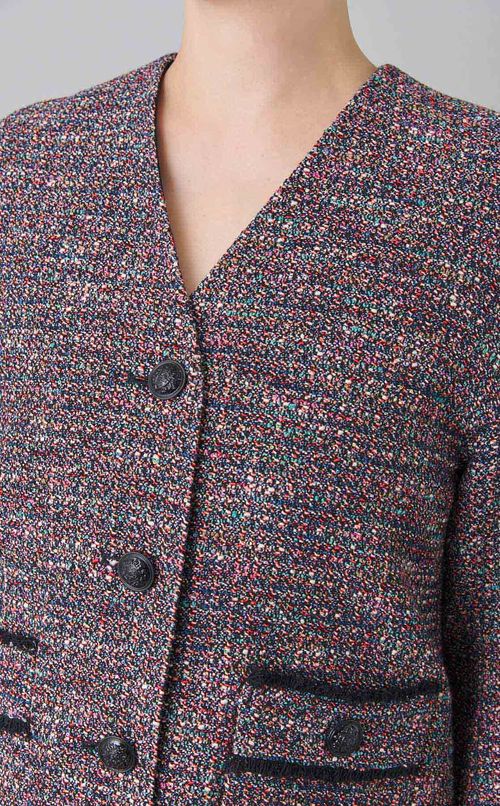 ツイードノーカラージャケット