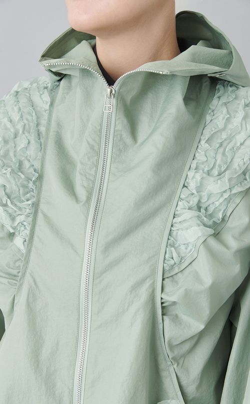 ラッフルシフォンブルゾン