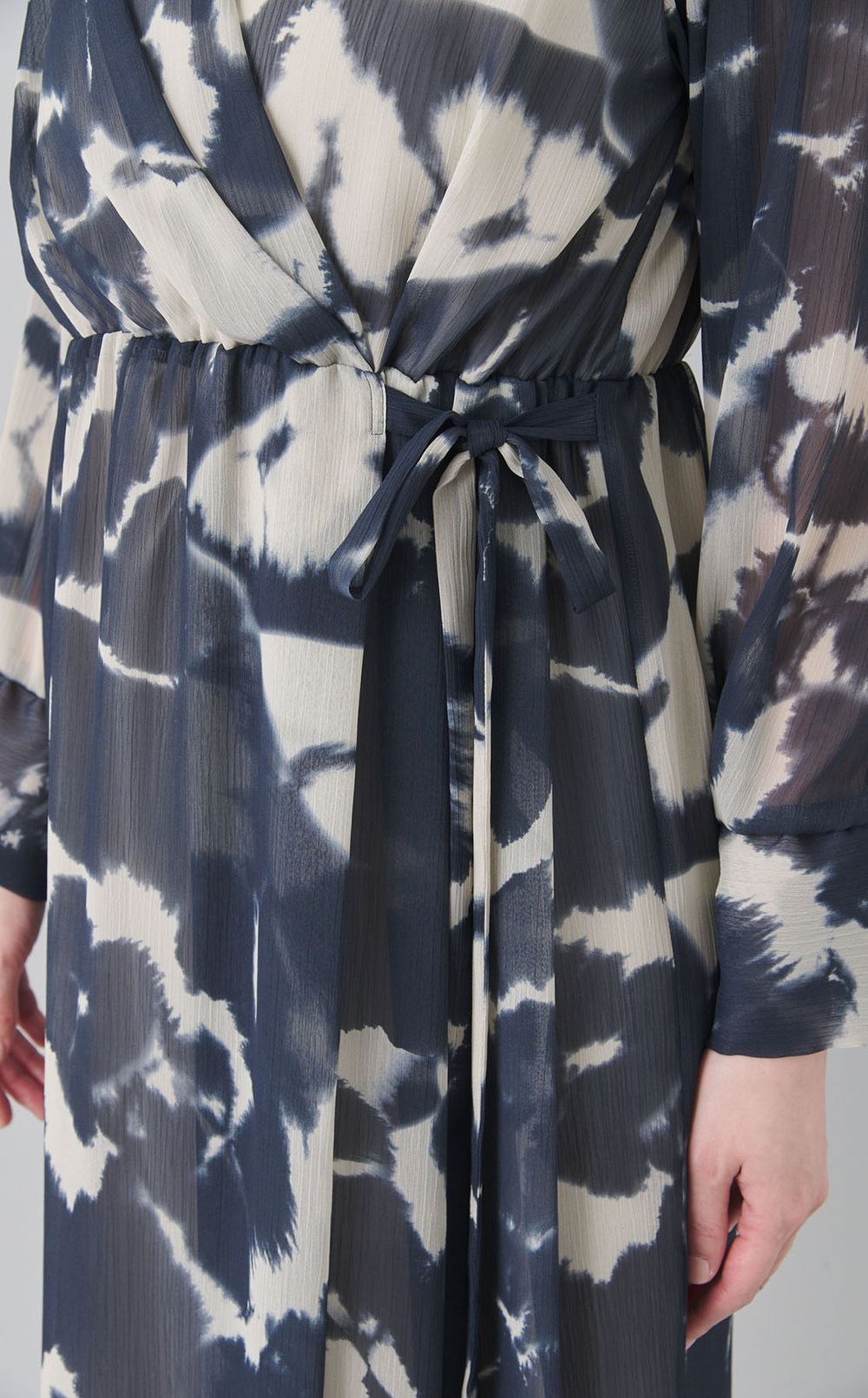 楊柳プリントワンピース