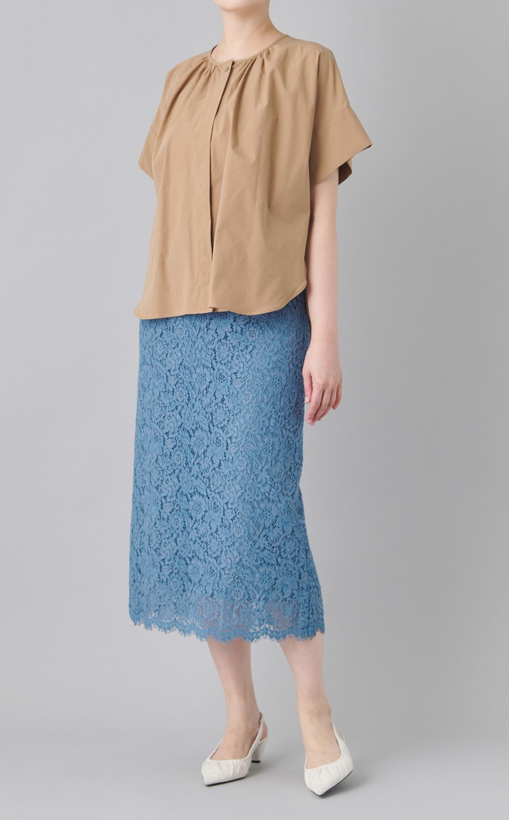 コードレースフレアスカート