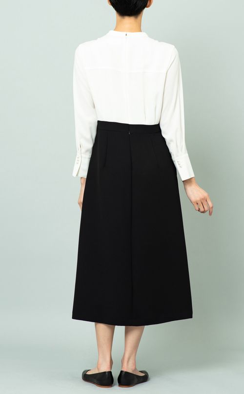 パールボタンドッキングワンピース