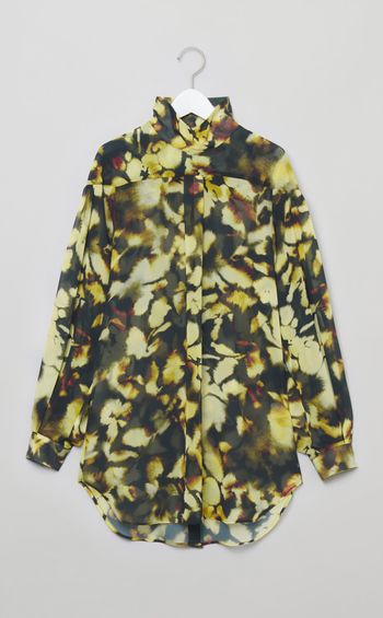 プリントジョーゼットブラウス