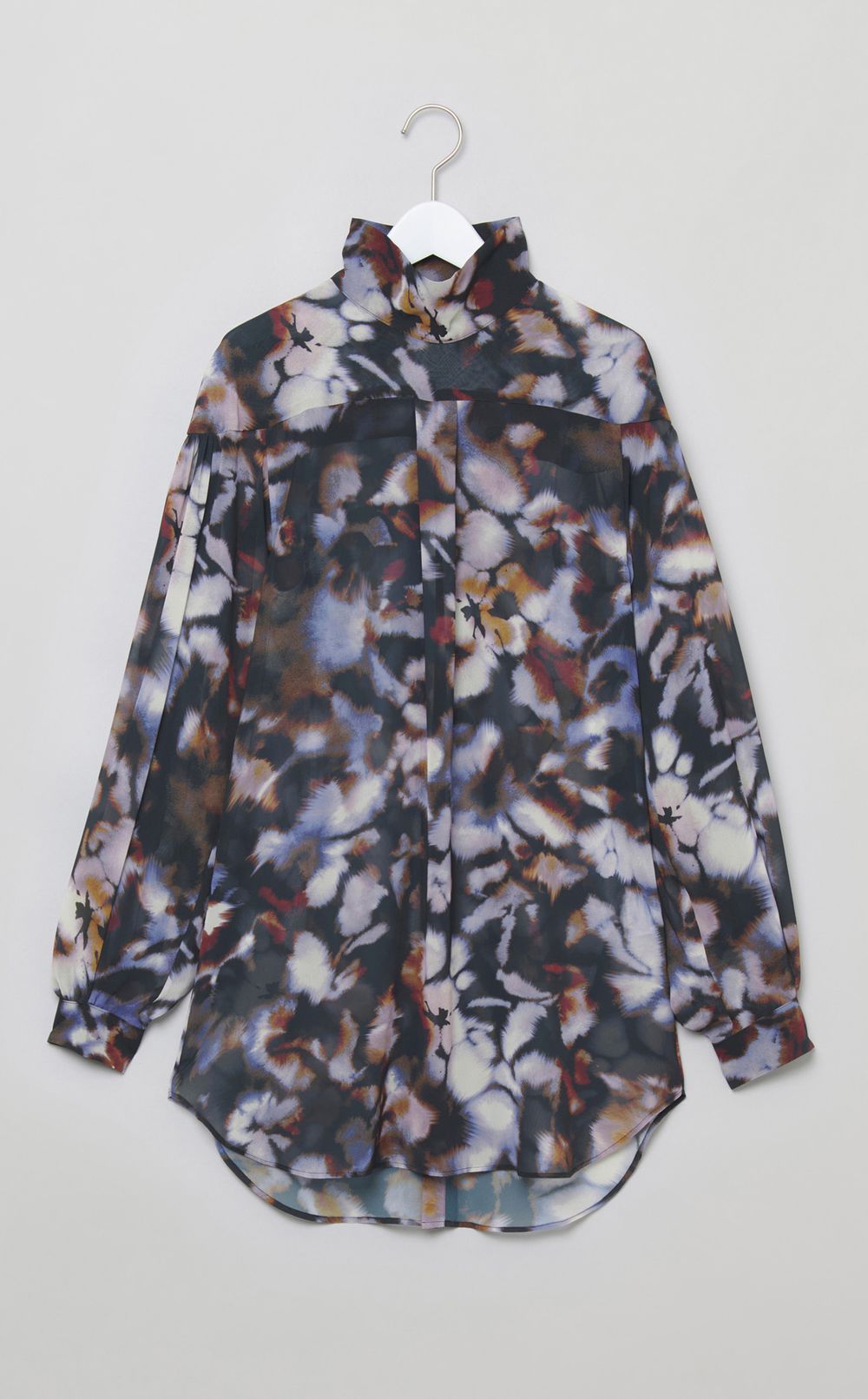 プリントジョーゼットブラウス