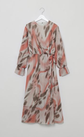 楊柳プリントワンピース