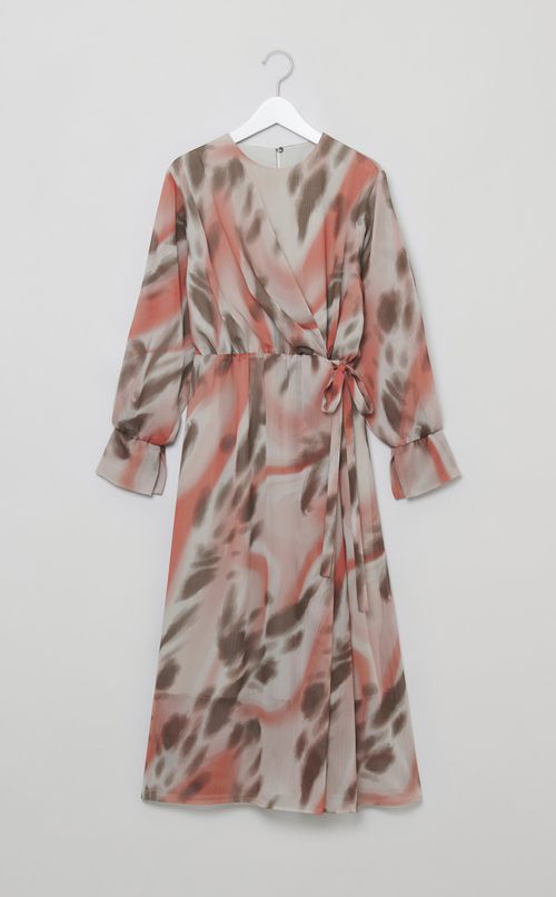 楊柳プリントワンピース