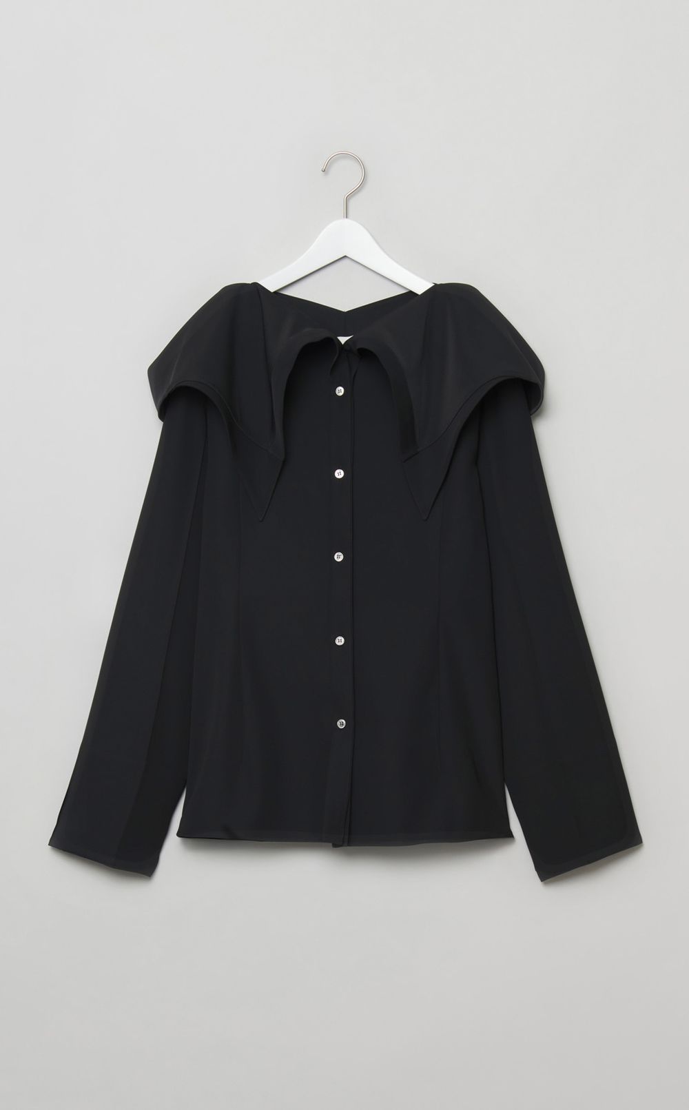 コットンビッグカラーブラウス