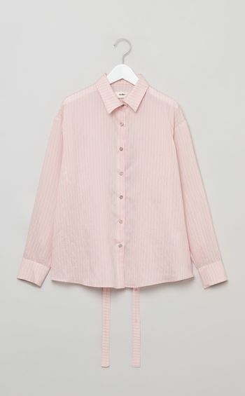 ストライプバックオープンシャツ